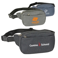 Heather Design 3-Zippered Fanny Pack