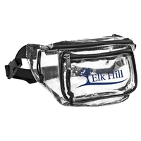 Clear PVC 3-Zipper Fanny Pack