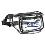 Clear PVC 3-Zipper Fanny Pack