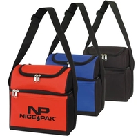 Round Top Dual Compartment 6-Pack Cooler