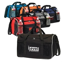 Sports duffel, 600 denier polyester with spacious zippered compartment.......