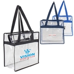 Transparent Promo Stadium Zippered Tote