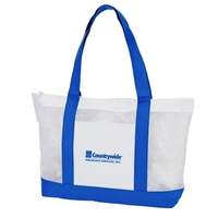 Mesh Zipper Boat Tote