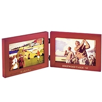 Solid wood double window frame with hinges, holds two 4" x... from ASI 37455...