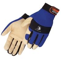 Tan grain pigskin full palm mechanic gloves.... from ASI 37455 Atteff...