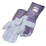 Full Feature Split Cowhide Palm Gloves w/Long Gauntlet Cuff