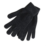 Black Chenille Men's Glove