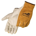 Driver Gloves with Grain palm/brown Split Leather Back