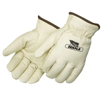 Insulated Standard Grain Pigskin Driver Gloves with Lining