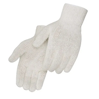 Regular Weight Natural Cotton/Polyester Blend Work Gloves