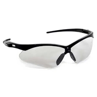 Sporty Semi-Frame Style Wrap-Around Safety/Sun Glasses