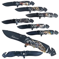 Survival/Rescue Knife with Widlife Designs.... from ASI 37455 Atteff...