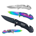 Compact Heavy Duty Stainless Steel Rescue Knife