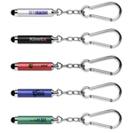 Soft-touch Stylus Carabiner Key Chain