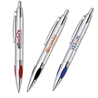 Click-action ballpoint pen. Protruding cushion comfort grip colors.... from...