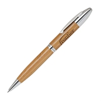 Eco-Friendly Executive Bamboo Ballpoint Pen, Twist Action
