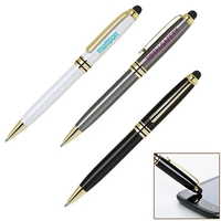 Heavy Duty Brass Ballpoint Pen with Capacitive Stylus.... from ASI 37455...