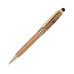 Bamboo Ballpoint Pen with Capacitive Stylus