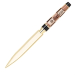 Checker Pattern Solid Wood Handle Letter Opener