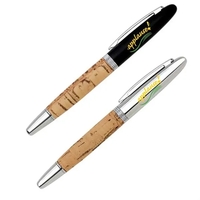 Cap-Off Roller Ball Pen with Cork Design Barrel