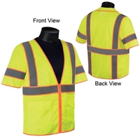 Class 3 Compliant HiViz Highlight Mesh Safety Vest w/Sleeves