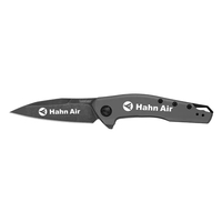 4.22" Gray PVD coating handle. 2.98" stainless-steel Wharncliffe blade with...