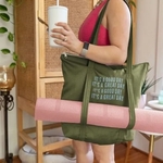 TWINKLES YOGA TOTE - COLORED CANVAS