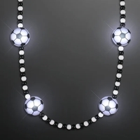 Light Up Soccer Ball Beads Necklace