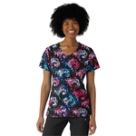 Wink - Carhartt Prints - Women's V-Neck Border Print Scru...