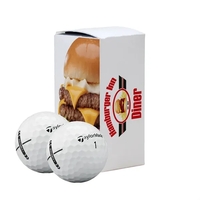 TaylorMade Distance Golf Balls in Custom Two Ball Sleeve