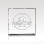 Excite Square Paperweight Award - 3D subsurface