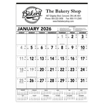 Commercial Contractor Calendar: Black & White 2026