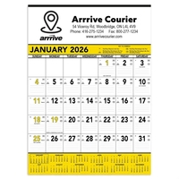 13 page commercia planner with 1 page per month in yellow... from ASI 61966...