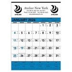 Commercial Contractor Calendar: Blue & Black 2026
