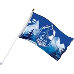 Deluxe 3' x 5' Flag Kit with Pole and White Bracket