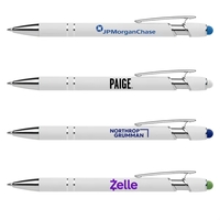 Stylus-3062 White Ballpoint Soft Touch Pens