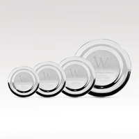 Lancaster Presentation Plate -Nickel Finish w/ Beaded Accent