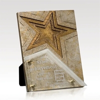 Resounding Star - Suspended Glass Plaque