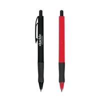 Plunger action pen rubber grip pen.... from ASI 61125 Hit Promotional...