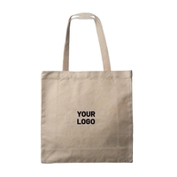 Large size natural canvas tote bag plus 1 color silkscreen imprint... from...