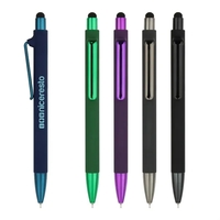 Pen with a plunger action design, stylus on top and low-viscosity... from ASI...