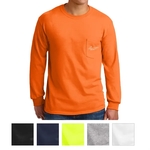 Gildan® Ultra Cotton® 100% Cotton Long Sleeve T-Shirt wit...