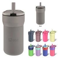 12 oz. insulated stainless steel tumbler with lid and straw.... from ASI...