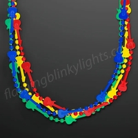 Rock Guitar Necklace Mardi Gras Beads