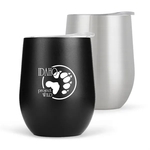 12 oz. Travel Stainless Insulated Wine cup w/ lid Hot & Iced