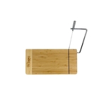 12" x 6" Bamboo Cutting Board w/ Metal Cheese Cutter