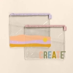 DOLLFACE PEEK-A-BOO POUCH - CLEAR VINYL