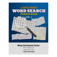 Large print word search puzzle book with 32 pages plus a... from ASI 98360...