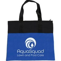 Polyester Tote Bag with black handles.... from ASI 54100 Fields Manufacturing...