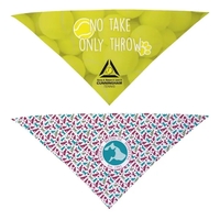 Triangular pet bandanna made from 100% polyester with dye sublimation...